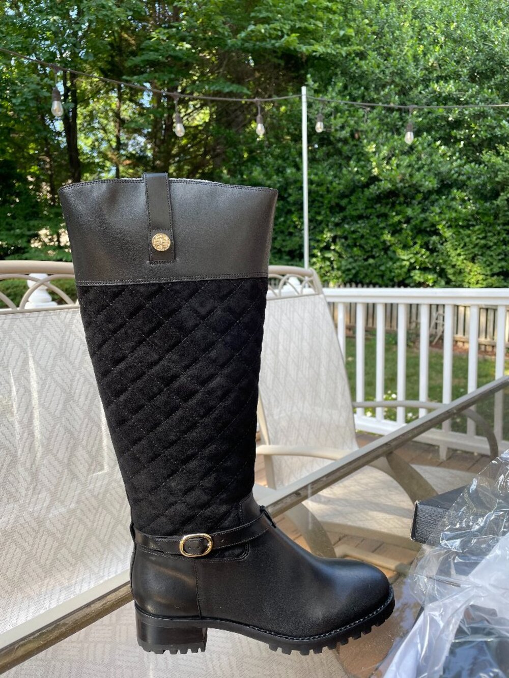 Talbots Tish Quilted Leather Riding Boots – Size 7.5